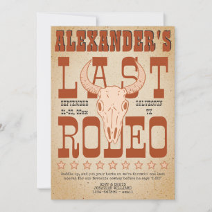 Bachelor Last RODEO Western Cowboy Texas Adventure Einladung