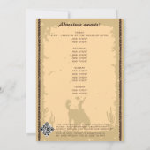 Bachelor Letzter Western Cowboy Texas Adventure Einladung (Rückseite)