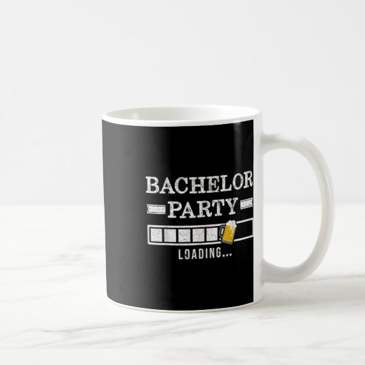 Bachelor Loading Groom Bridge Party Funny Kaffeetasse (Rechts)