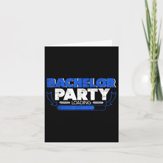 Bachelor Loading Groom Bridge Party Funny Karte (Vorderseite)