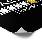 Bachelor Loading Groom Bridge Party Funny Poster (Ecke)