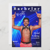 Bachelor Night Magazine Cover Einladung (Vorderseite)