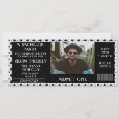 Bachelor oder Stag Party Foto Einladungskarte Einladung (Vorderseite)