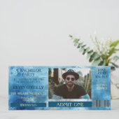 Bachelor oder Stag Party Foto Einladungskarte Einladung (Stehend Vorderseite)