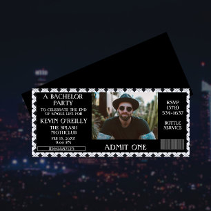 Bachelor oder Stag Party Foto Einladungskarte Einladung