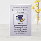 Bachelor of Science Abschluss, denken Sie an die V Karte (Gelbe Blume)