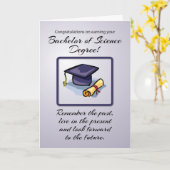 Bachelor of Science Abschluss, denken Sie an die V Karte (Gelbe Blume)