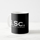 Bachelor of Science BSc Kaffeetasse (Vorderseite Links)