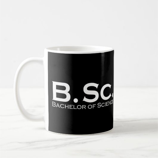 Bachelor of Science BSc Kaffeetasse (Links)