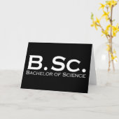 Bachelor of Science BSc Karte (Gelbe Blume)