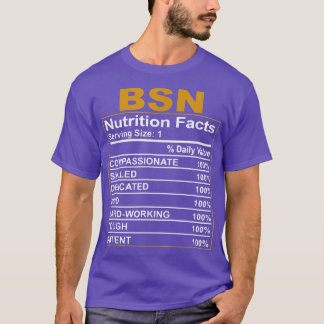 Bachelor of Science in Nurse Nutrition fac T-Shirt