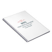 Bachelor of Science in Nursing Benutzerdefinierter Notizblock (Rechte Seite)