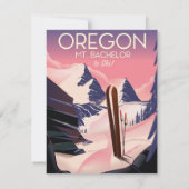 Bachelor Oregon Skifahrplakat (Rückseite)