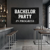 Bachelor-Partei im Gange Banner