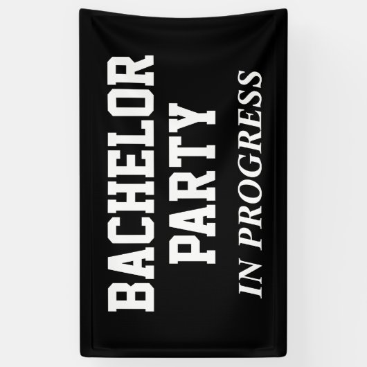 Bachelor-Partei im Gange Banner (Vertikal)