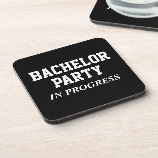 Bachelor-Partei im Gange Getränkeuntersetzer (Linke Seite)