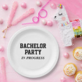 Bachelor-Partei im Gange Pappteller (Party)