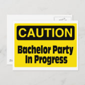 Bachelor-Partei im Gange Postkarte (Vorne/Hinten)