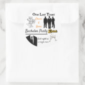 Bachelor-Party-Aufkleber Runder Aufkleber (Tasche)