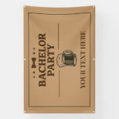 Bachelor Party Banner. Bier-Tasse | Drag&Drop Banner (Vertikal)