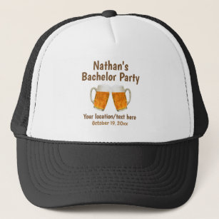 Bachelor Party Beer Cheer Gastgeschenk Hochzeit Truckerkappe
