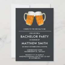 Bachelor Party Beer Cheers Wedding