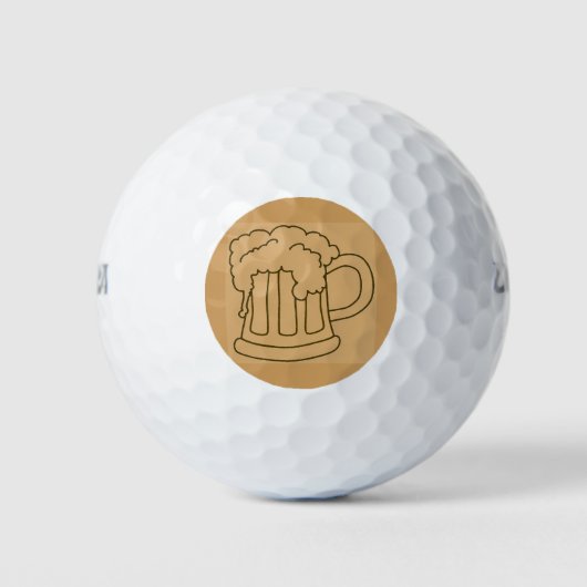 Bachelor Party Beer Tasse Golfball (Vorderseite)