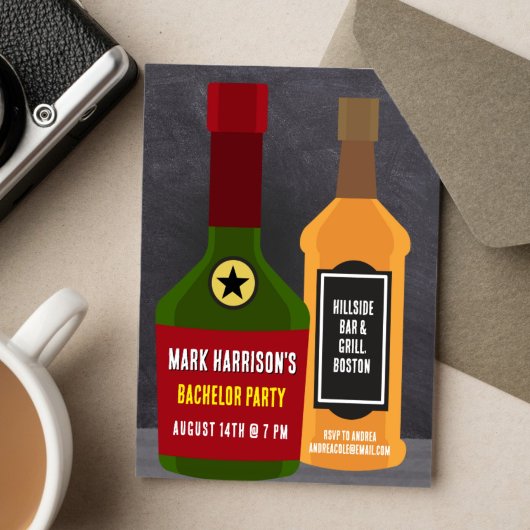 Bachelor Party bei der Bar Einladung