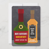 Bachelor Party bei der Bar Einladung (Vorderseite)