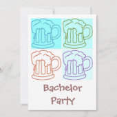 Bachelor-Party-Bier Einladung (Vorderseite)