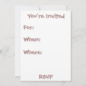 Bachelor-Party-Bier Einladung (Rückseite)