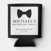 Bachelor Party Black Krawatte Dosenkühler (Vorderseite)