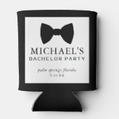 Bachelor Party Black Krawatte Dosenkühler (Rückseite)