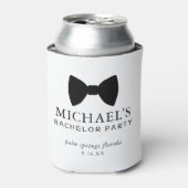 Bachelor Party Black Krawatte Dosenkühler (Kanne Vorderseite)