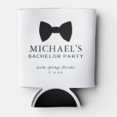 Bachelor Party Black Krawatte Dosenkühler (Vorderseite)