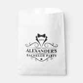 Bachelor Party Black Krawatte Geschenktütchen (Vorderseite)