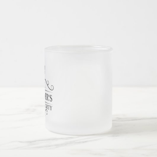 Bachelor Party Black Krawatte Mattglastasse (Mittel)