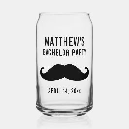 Bachelor Party Black Mustache Gastgeschenk Hochzei Dosenglas