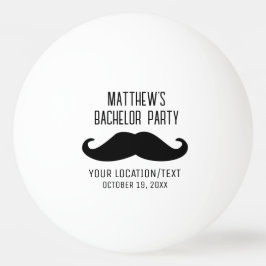 Bachelor Party Black Mustache Hochzeit Tischtennisball