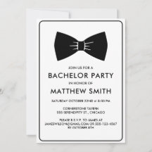 Bachelor Party Black Tuxedo Bow Krawatte Hochzeit