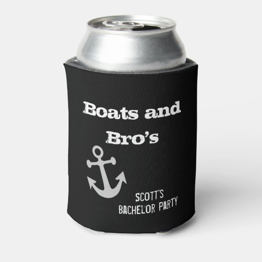 Bachelor Party Boote und Bootsee Dosenkühler (Kanne Rückseite)