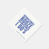 Bachelor Party Booze bevor ich blauer mache Serviette (Ecke)