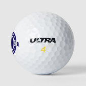 Bachelor Party-Branding für Navy Blue Ber Abzeiche Golfball (Logo)