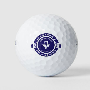 Bachelor Party-Branding für Navy Blue Ber Abzeiche Golfball