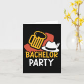 Bachelor Party Bridge Groom Team Karte (Gelbe Blume)
