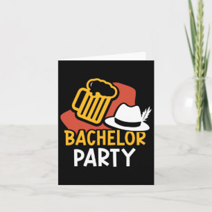 Bachelor Party Bridge Groom Team Karte