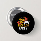 Bachelor Party Briom Groom Team 1 Button (Vorne & Hinten)
