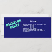 Bachelor Party Bus Pass Einladung (Rückseite)