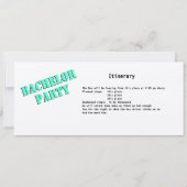 Bachelor Party Bus Pass Einladung (Rückseite)