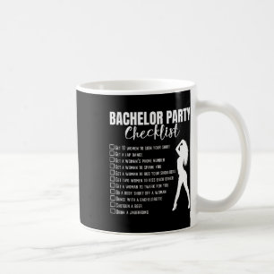 Bachelor Party Checklist Briom Groom Stag Night Pa Kaffeetasse